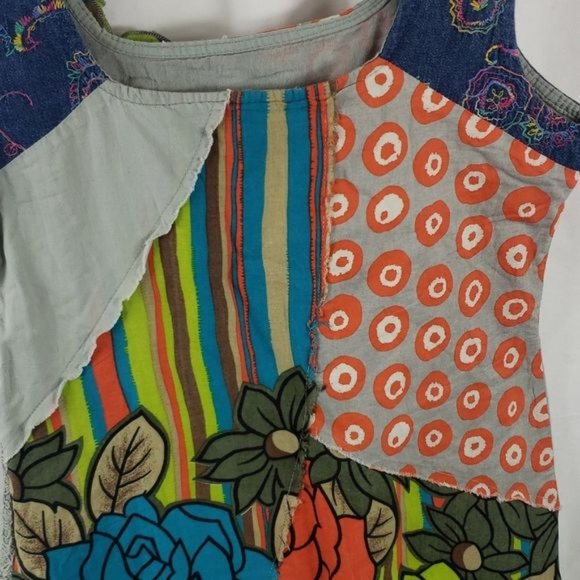 Lucy & Co Women's Medium Patchwork Boho Dress - Picture 8 of 15